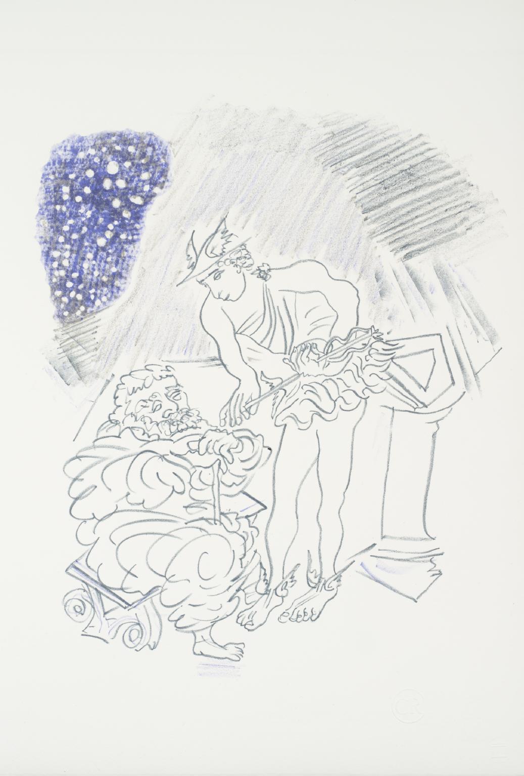 From a Conversation between Hermes and Menipeus on a Field of Snow 1971 by Ceri Richards 1903-1971