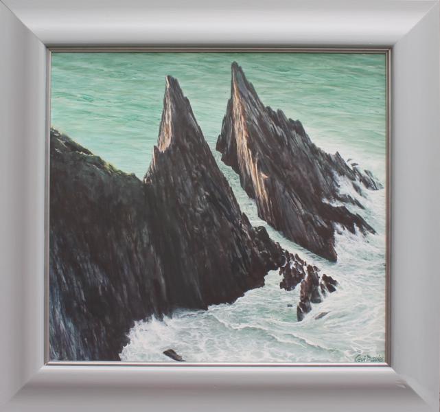 Ceri Auckland Davies - Near Pwllgwaelod - framed