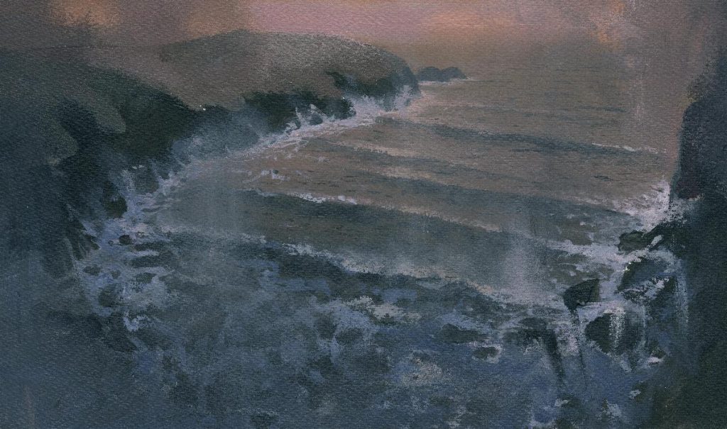 Simon Jones - Sunset storm near Porthgain