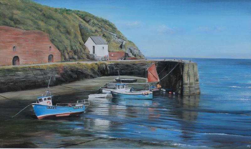 Sheila Craft ' Boats and Ropes, Porthgain'