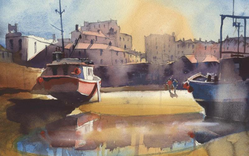 Simon Jones -Tenby Boats Sun_800x502