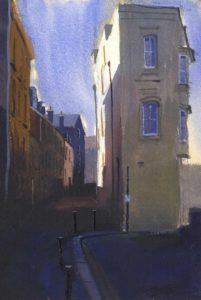 Simon Jones_Tenby_Thin_Building_in_Sun_