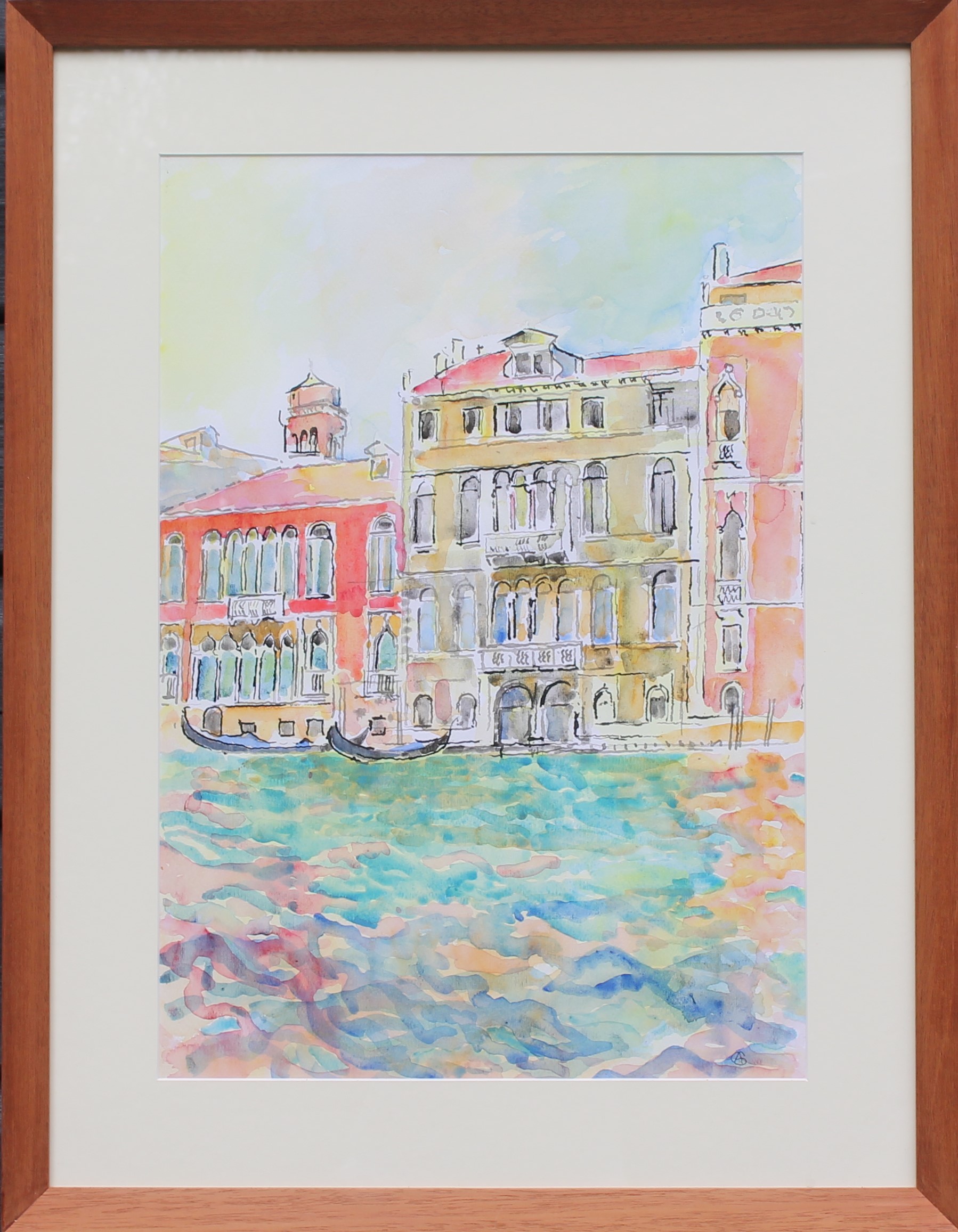 Arthu Giardelli - Palaces on the Grand Canal - framed