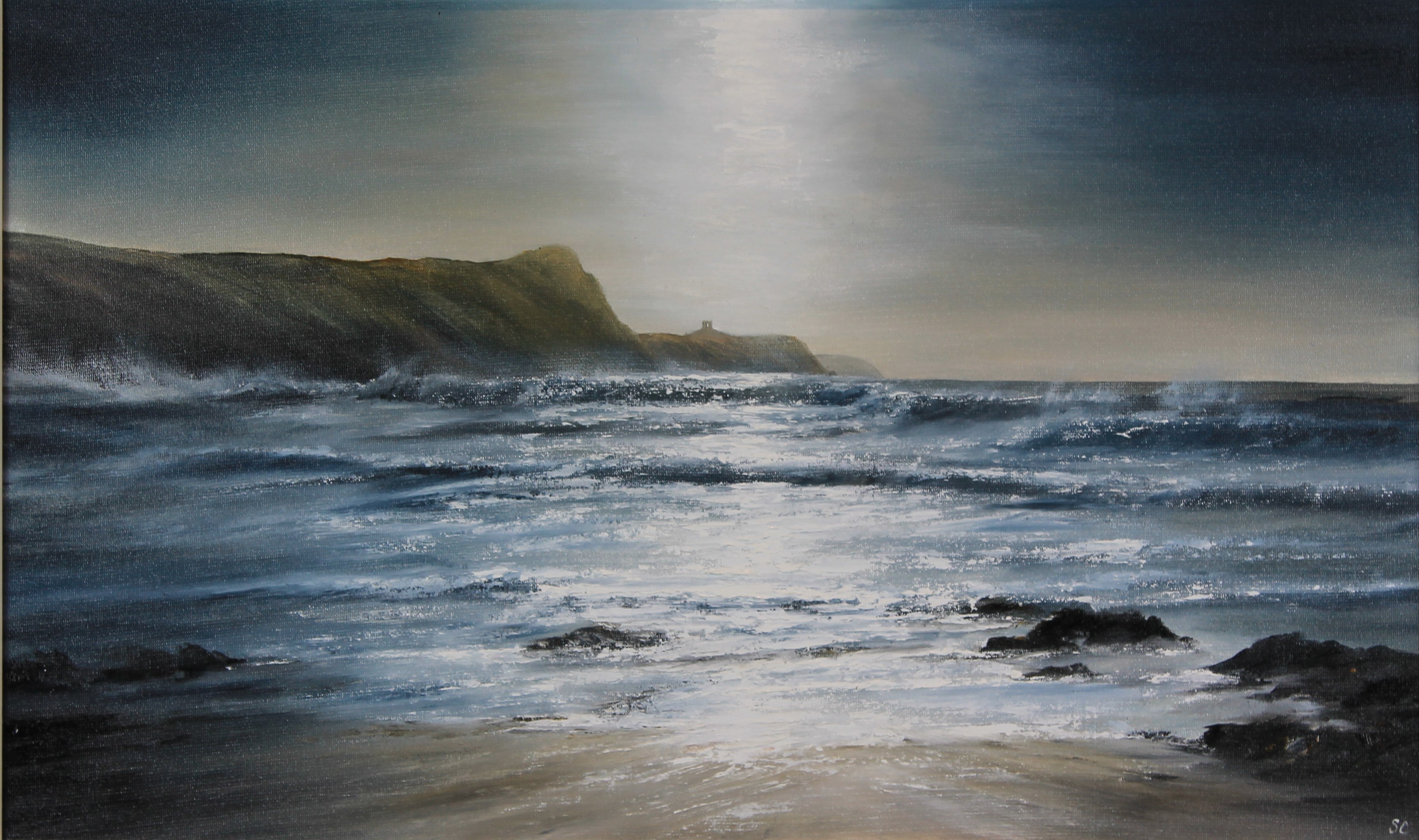 Sheila Craft - waves rushing in Traethllyfn