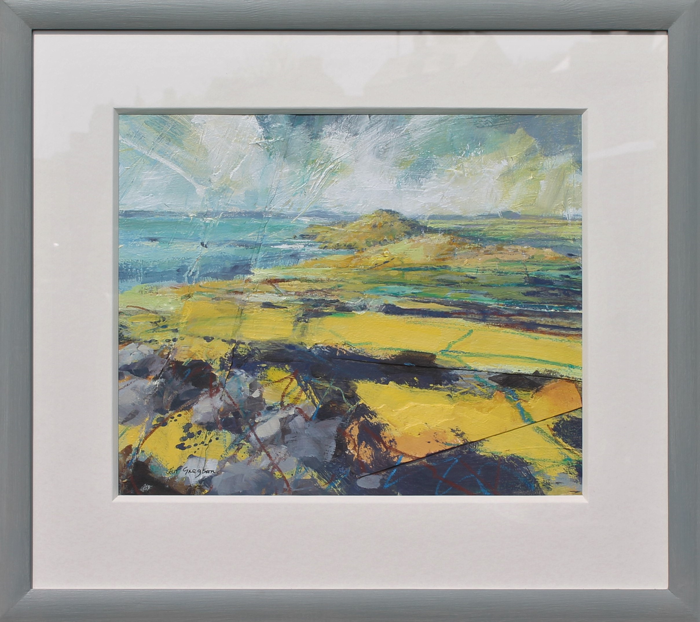 Jan Gregson - Looking Westerly to Penberry - framed